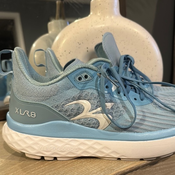 Blue Athletic Sneakers with White Midsole - Picture 2 of 9